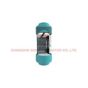 Cheap Semicircular Sightseeing Elevator And Lift With Elevator Wire Rope for sale