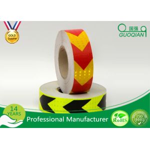 Dark Self Adhesive Arrow PET Reflective Electrical Warning Tape For Truck /