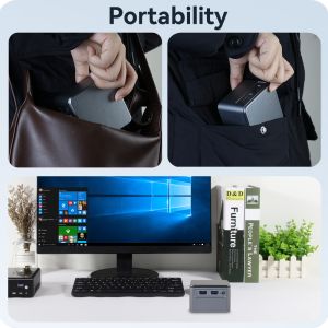 Intel Celeron N5105 Mini PC Portable Game PC LPDDR4x 16GB With Single LAN Dual