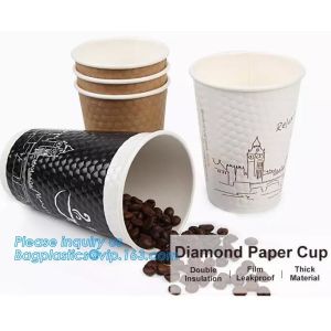 Biodegradable Coffee Paper Cup With Lid Custom Printed, 3oz 5oz 6oz 8oz Ice