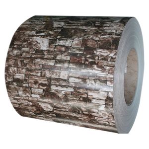 ASTM A755 0.85mm Brick Grain PPGL Pre Painted Galvalume Coil