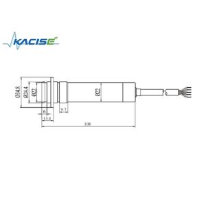 Titanium Alloy Fluid Level Meter Transmitter Two / Three Wire For Submersible