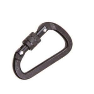 Outdoor Use or Climbing Use Aluminum Snap Hook Carbine Type With Screw Lock