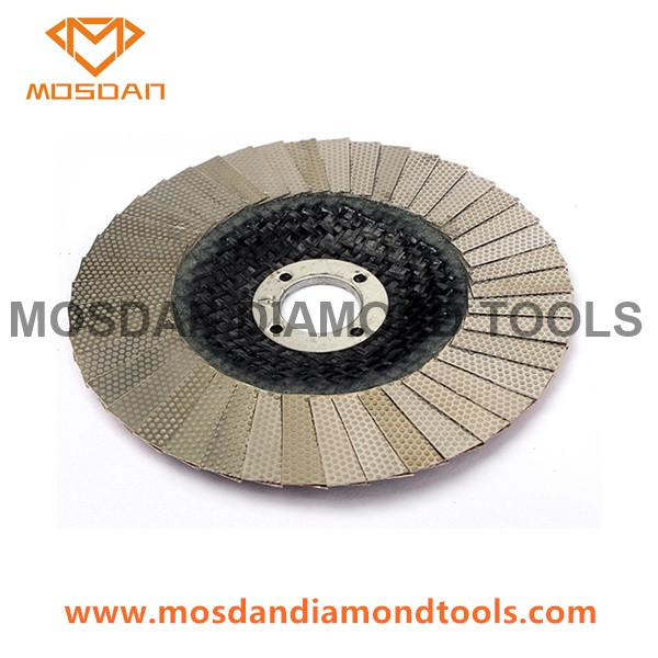 4'' Electroplated Diamond Abrasive Flap Disc for Marble Granite