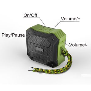 TWS Wireless Waterproof Bluetooth Speaker , Portable Stereo Speaker With