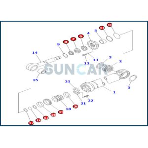 Cheap 707-99-66210 7079966210 Steering Cylinder Service Kit For KOMATSU WD900-3 WA800-1 for sale