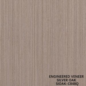 Cheap Slice Cut Reconstituted Silver Oak Wood Veneer Length 2500-3100mm Can Be Customized For Wall Covering SOAK--848Q/877Q/898Q/948Q/985Q for sale
