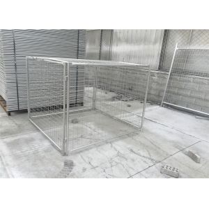 China DIY Metal Garbage Cage 14&84 Microns Hdg Cage Panels 1.5mx1.8mx1.8m on sale