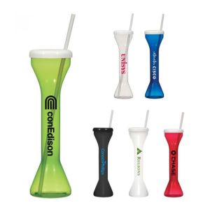 Reusable Sweet World Party Yard Cups Slush Yard Cup With Straw