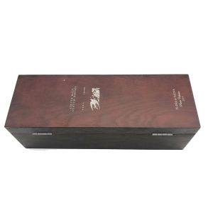 Wooden Wine Bottle Boxes Sustainable Shockproof With Custom Logo