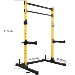 Home Gym Trainer Training Equipment with Weight Bench Barbell Bar Half Squat