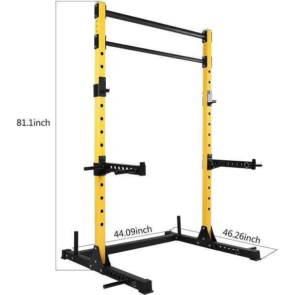 Home Gym Trainer Training Equipment with Weight Bench Barbell Bar Half Squat