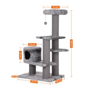 Large Songmics Cat Tree House , Kitten Scratching Post Fashionable PCT101SG