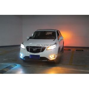 Buick Envision Car DRL LED Daytime driving turn signal Fog Lights