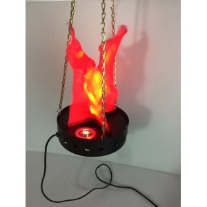 red led silk flame light with iron shell