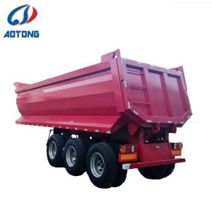 10pcs Leaf Spring Semi-Trailer Rear Dump Tipper Truck Trailer for Dubai