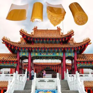 Customized Glazed Roof Tiles in Various Color for Garden Pavilion and Modern