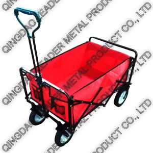 Cheap Folding Utility Wagon with Red 600D Polyester single-layer bag &amp; Expande handle - TC1011 E for sale