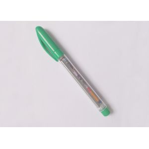 Transparent plastic banner gel ink pen in red or blue with 180mmX68mm size color