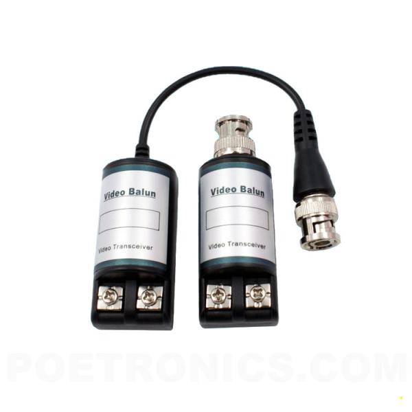 PVB-M02(350-600m) BNC Male to Screw Terminal Passive CCTV Video Balun transmitte