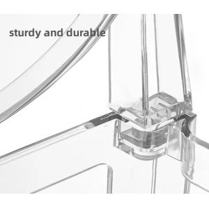 Clear Acrylic Stackable Bar Stools with Curved Backrest