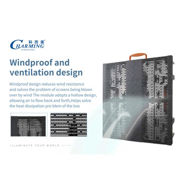 Outdoor IP65 P3.91-P7.8 Transparent Glass 3D Led Display Video Wall Display