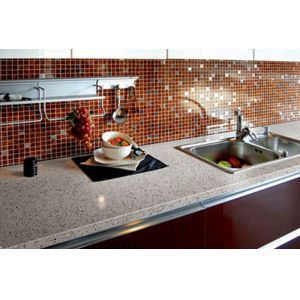 Quartz Granite Solid Surface Bar Counter Seamless Joint Anti Polution