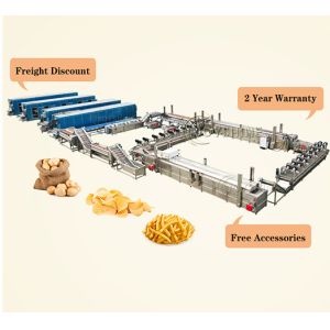 High Productivity Frozen French Fries Production Line for Fully Automatic