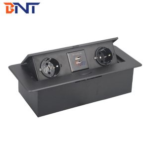 Factory customized embedded table tabletop pop up socket with Schuko/EU power