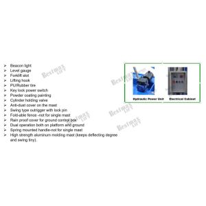 12m Lifting Heihght Mobile Aluminum Aerial Work Platform with Extension Platform