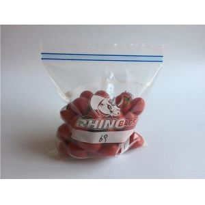 Double zip seal packaging bag, Double sealed food storage custom printed plastic