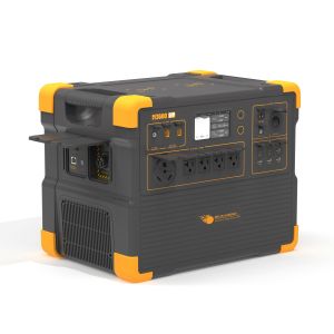 1200W Pure Sine Wave UPS Solar Generator with USB-C X 2 USB-A X 4 and 3600W Max