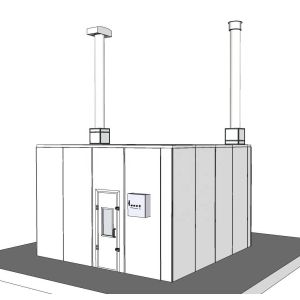 Advanced Ventilation Auto Paint Mixing Rooms Dust Extraction Systems For