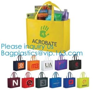 Full Color Printing Logo Eco Promotion Corporate Custom Tote Shopping Non Woven