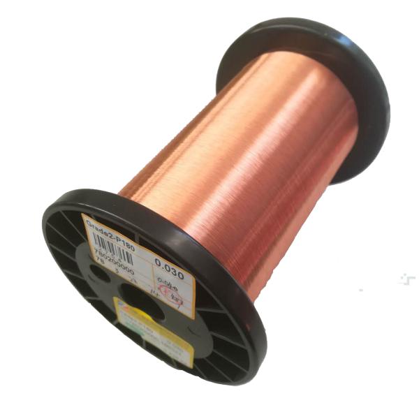 IEC Standard 0.03mm Enamel Coated Copper Wire G2 Class 180 For Tannsformer
