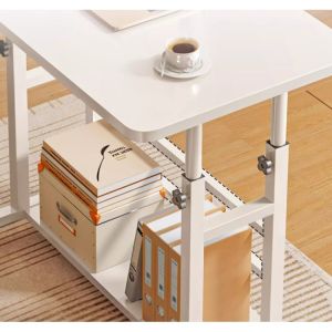 Children's Sit and Stand Home Office Desk with Manual Height Adjustment in