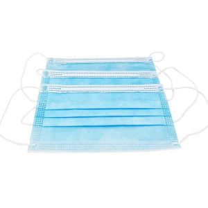 ISO13485 White Disposable Face Masks with Earloop Poly Cellulose Material