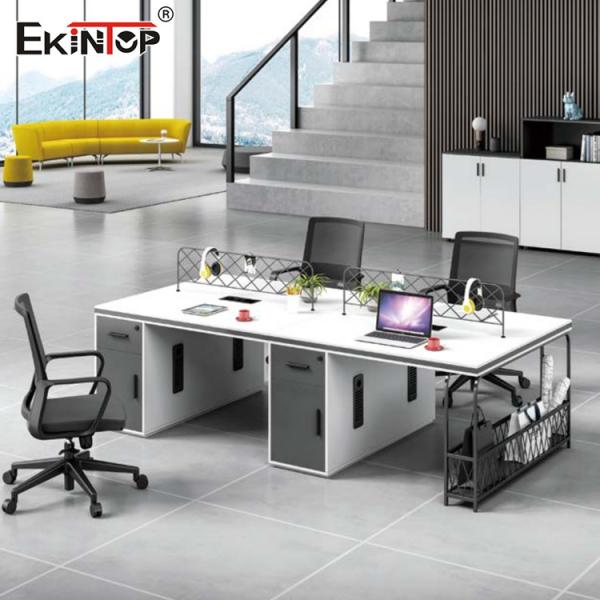 Quality Computer 4 Person Workstation , Convertible Modular Workstation Furniture wholesale