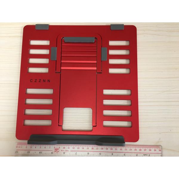 Red SGS 4mm Lightweight Portable Metal Laptop Stand Ipad Reading Stand