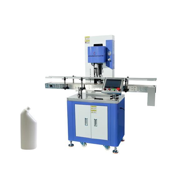 PLC Precise Control High Speed Bottle Leak Tester For Irregular Empty Plastic