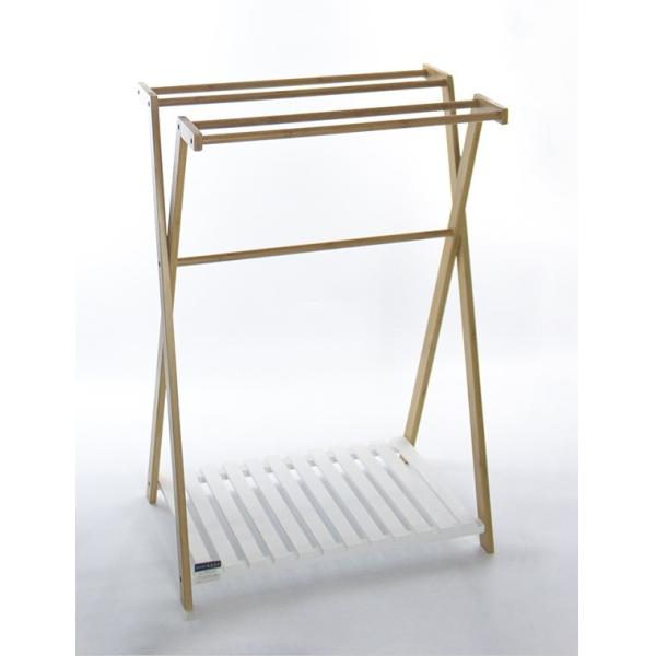 Quality Bamboo And MDF Free Standing Towel Rack wholesale