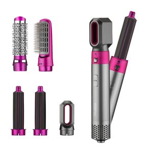 ABS 6 In 1 Detachable Hair Dryer Styler One Step For Straightening Curling