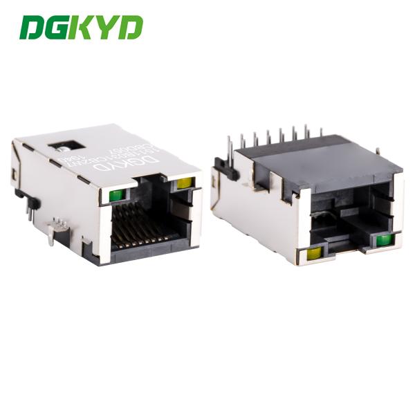 RJ45 Direct Insertion Network Port With Transformer, Thin Sinking Plate