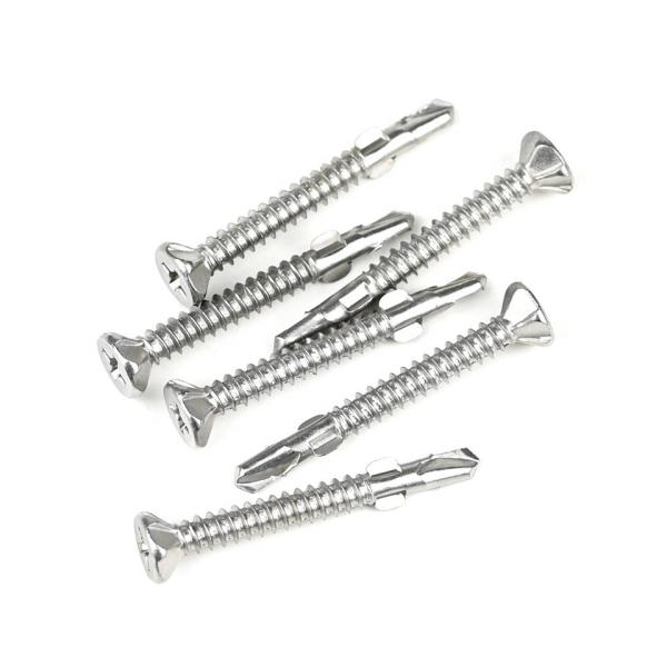 SUS410 Flat Phillips Head Self Tapping Self Drilling Screw Wing Tek Screw with