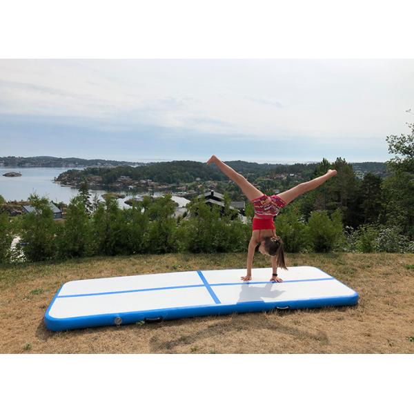 Pink Small Blow Up Gymnastics Mat , Inflatable Tumble Track For Home