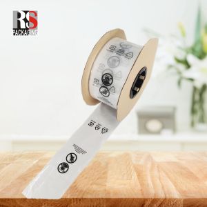 Front Clear White Opaque Auto Bag Color Printing Perforated Plastic Bag