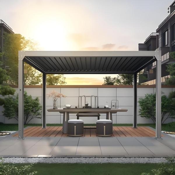 Quality Elevate Your Outdoor Space With Adjustable Louvered Aluminum Pergolas wholesale
