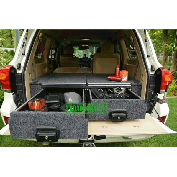 OUTBACK STYLE 4WD REAR STORAGE DRAWER SYSTEMS AND CARGO BARRIERS AND RACK