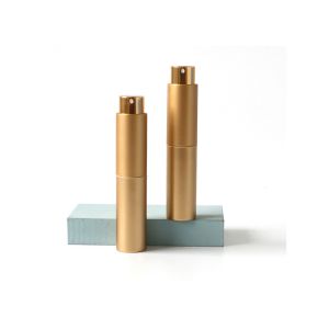 Silk Printing 10ml Luxury Gold Refillable Perfume Atomiser Perfume Dispenser