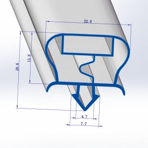 Custom Size PVC Rubber Magnetic Door Strips for Refrigerator Durable and Long